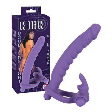 Los Analos Double Delight Vibrador Dildo E Anel Peniano