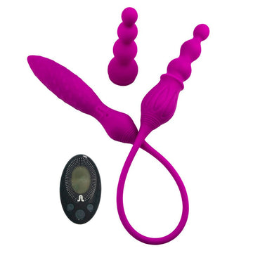 Vibrador de doble extremo con control remoto 2X de Adrien Lastic