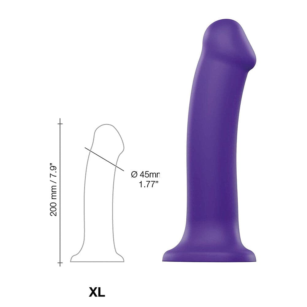 Strap On Me Silicone Dupla Densidade Dildo Dobrável XLarge Roxo