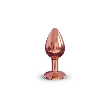 Plug Anal Dorcel Diamond Ouro Rosa Pequeno