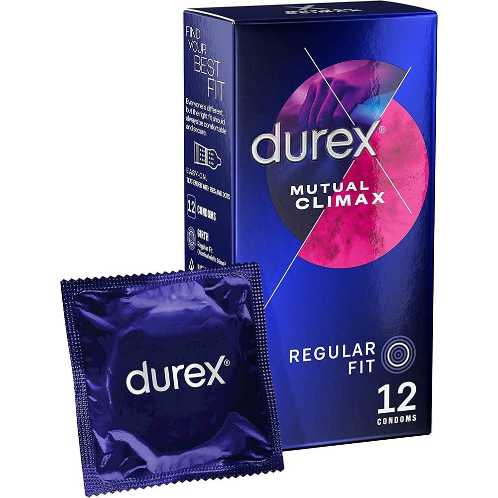 Durex Mutual Climax Regular Fit Preservativos Pacote com 12