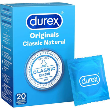 Durex Originals Classic Natural Preservativos Pacote com 20