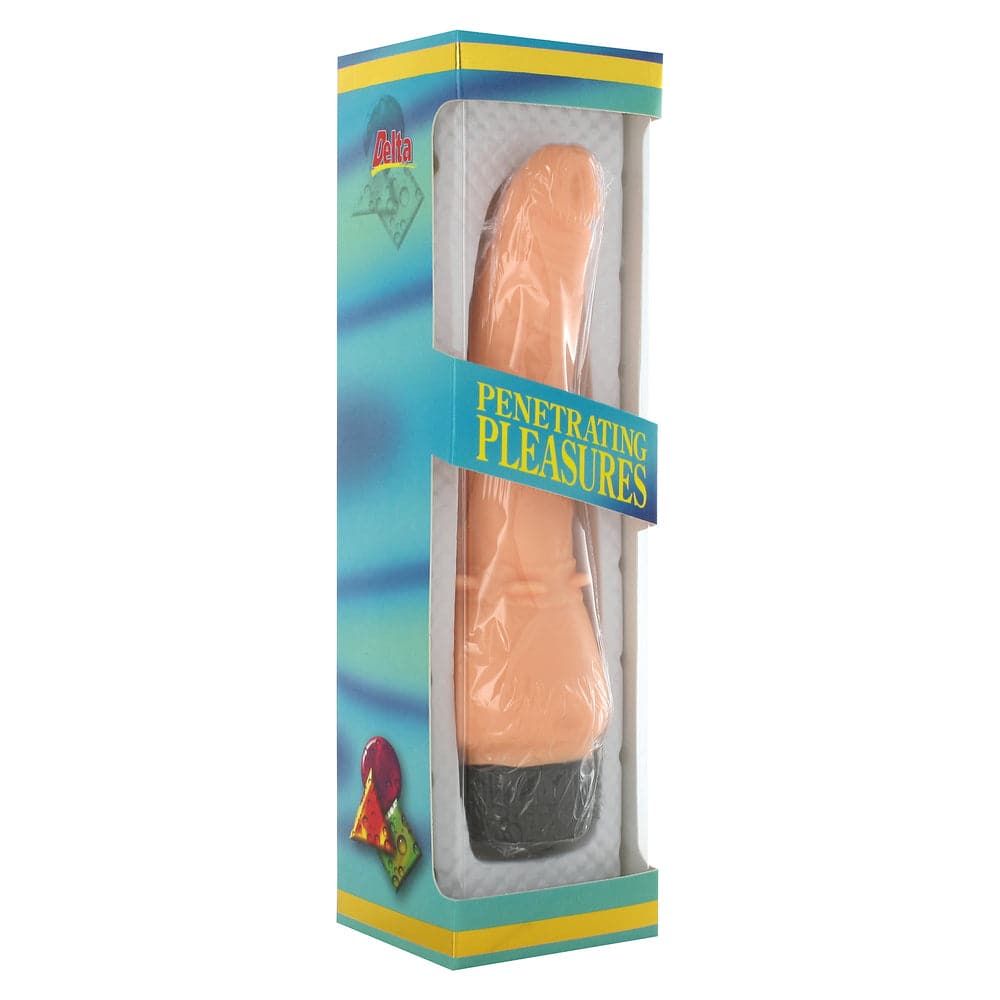 Vibrador em forma de pênis de vinil