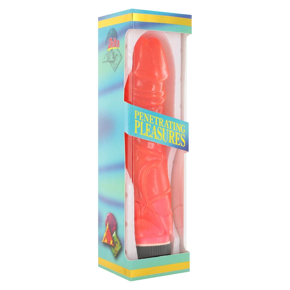 Vibrador Jelly Glitter Rosa