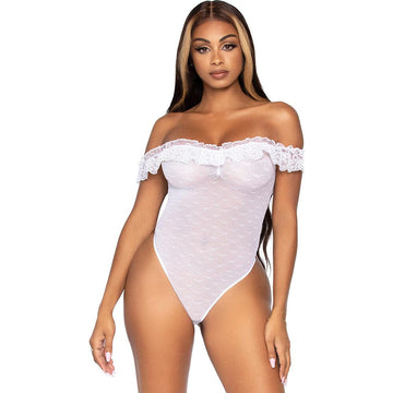 Leg Avenue Off the Shoulder Teddy Reino Unido 6 a 12