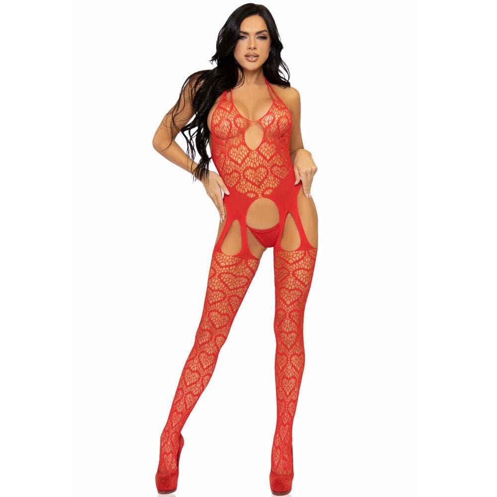 Leg Avenue Net Suspender Body Reino Unido 6 a 12