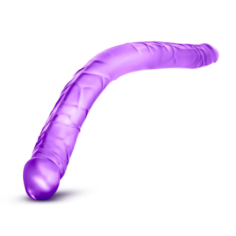 B Yours - Consolador doble morado de 16 pulgadas