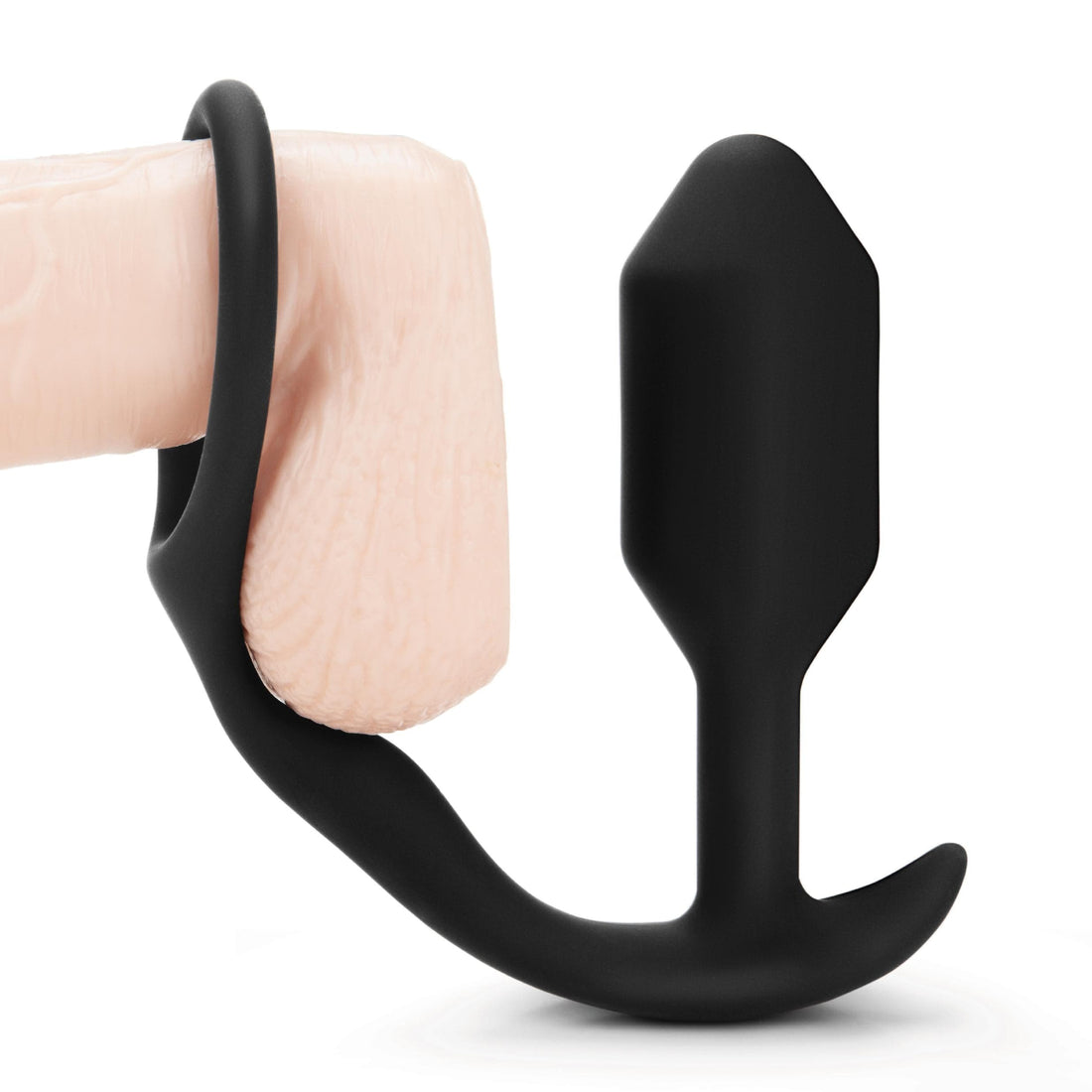 Plugue anal e anel peniano b-Vibe Snug And Tug