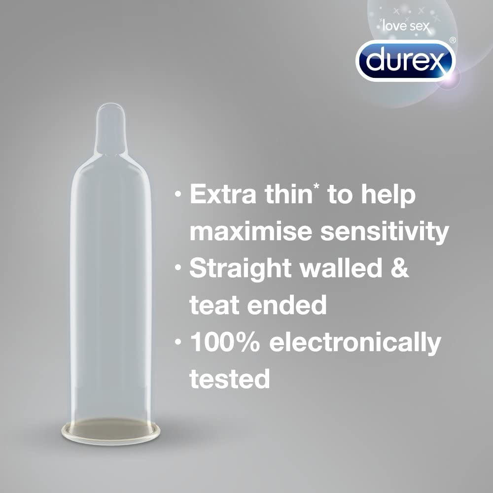 Preservativos Durex Invisible Extra Sensitive, paquete de 12