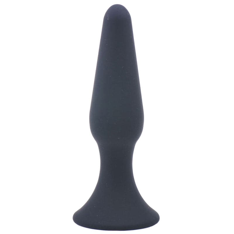 Tapón anal de silicona negro clásico de tamaño mediano