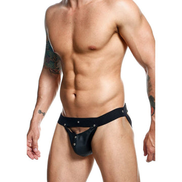 Masculino Basics Dngeon Peekaboo Jock Preto Tamanho Único