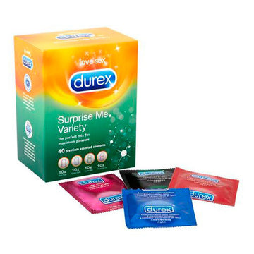 Durex Surprise Me Pacote Variado Com 40 Preservativos