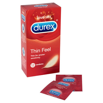 Condones Durex Thin Feel, paquete de 12