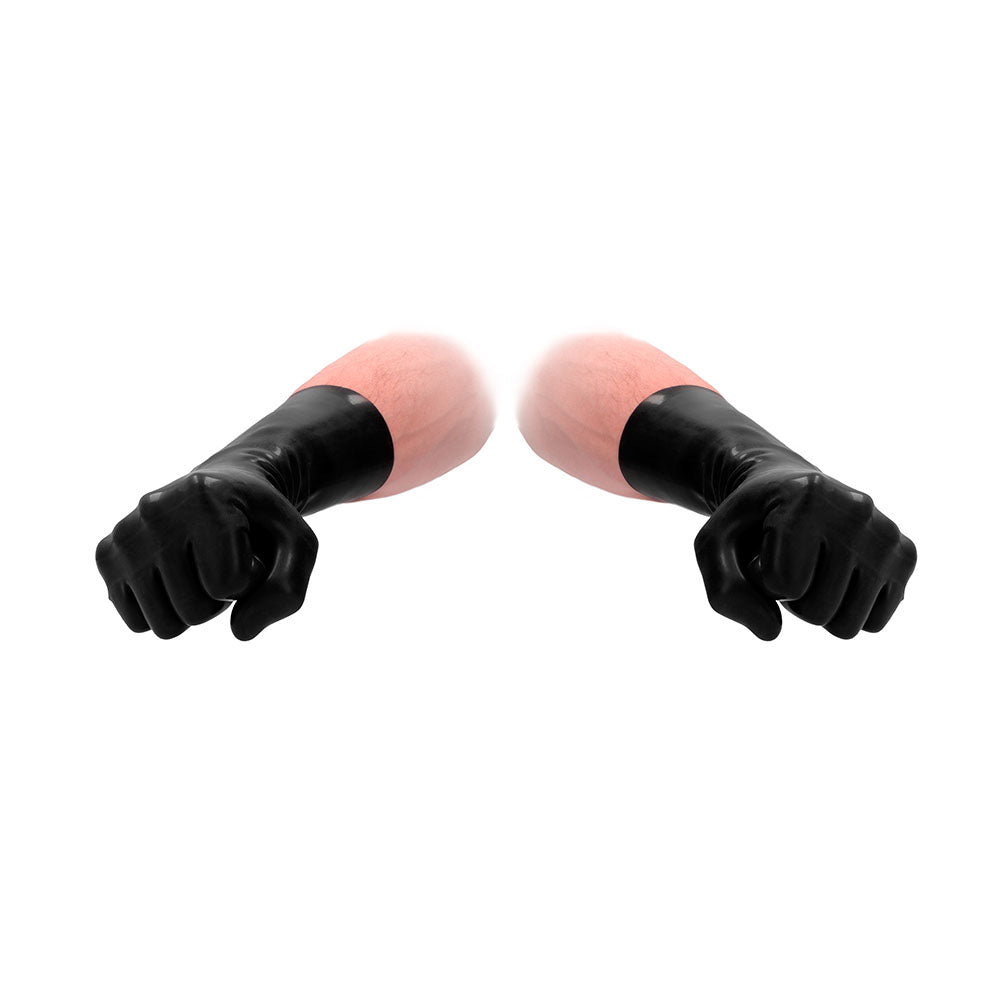 Luvas curtas de látex pretas Fist It