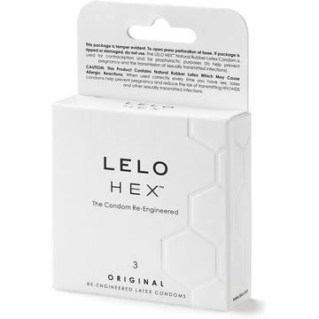 Lelo Hex Original Preservativos 3 Pacote