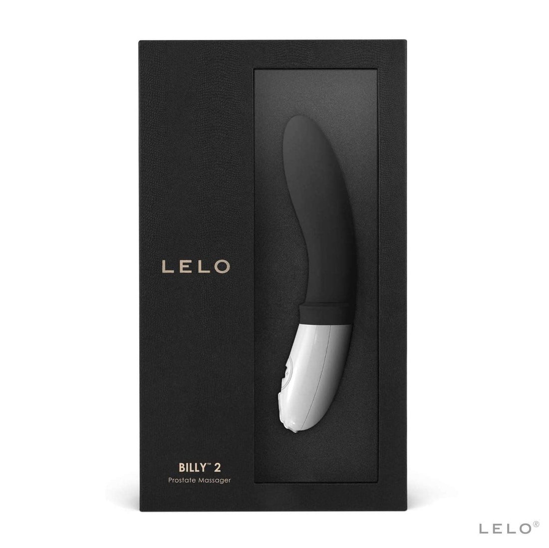 Masajeador de próstata recargable de lujo Lelo Billy 2 Deep Black