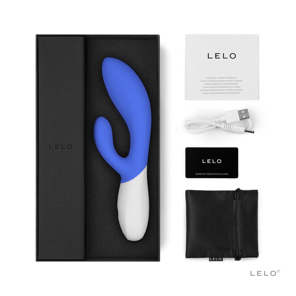 Vibrador recargable de lujo Lelo Ina Wave 2 azul