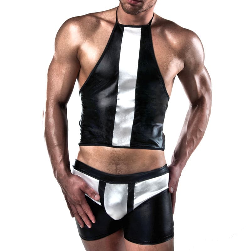 Shorts e Top Passion Preto e Branco Tamanho: SM