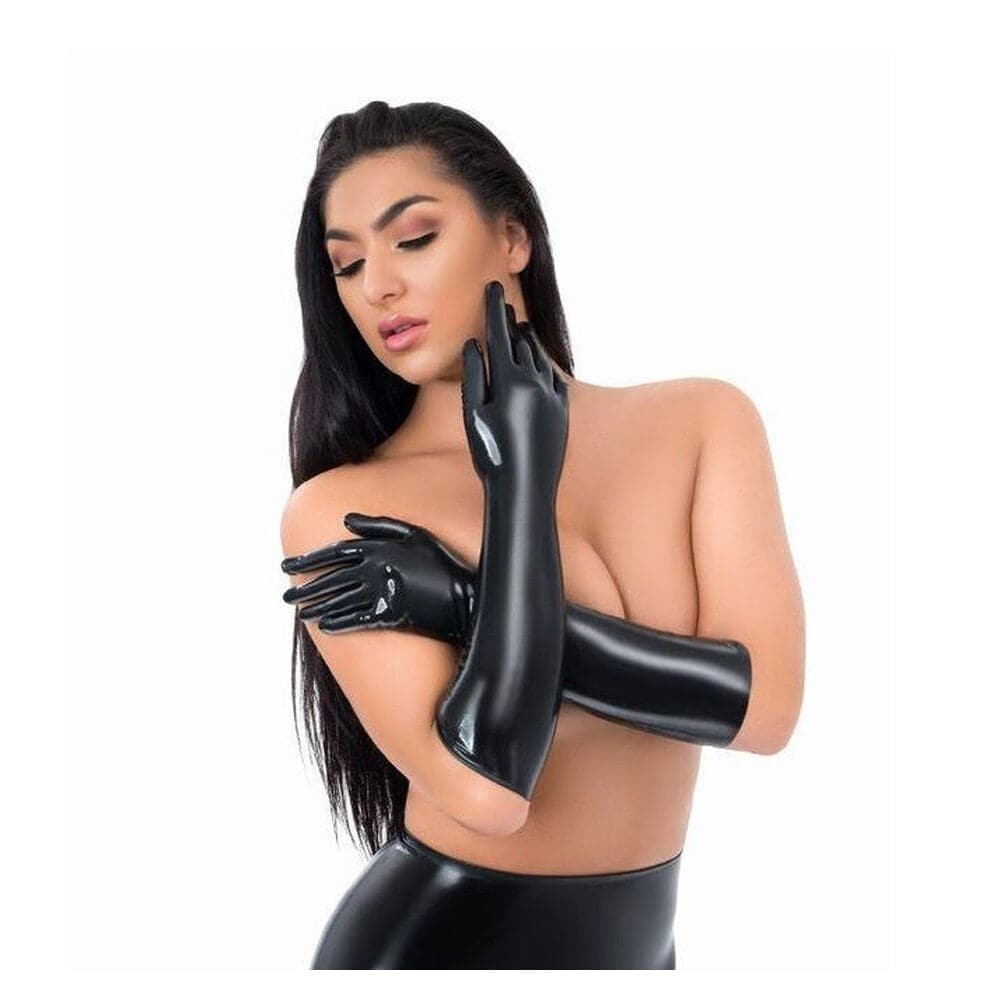 Guante de látex Me You Us de longitud completa, talla mediana