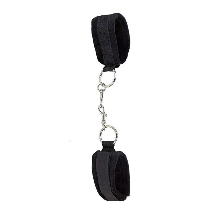 Punhos de velcro pretos Ouch para mãos e tornozelos