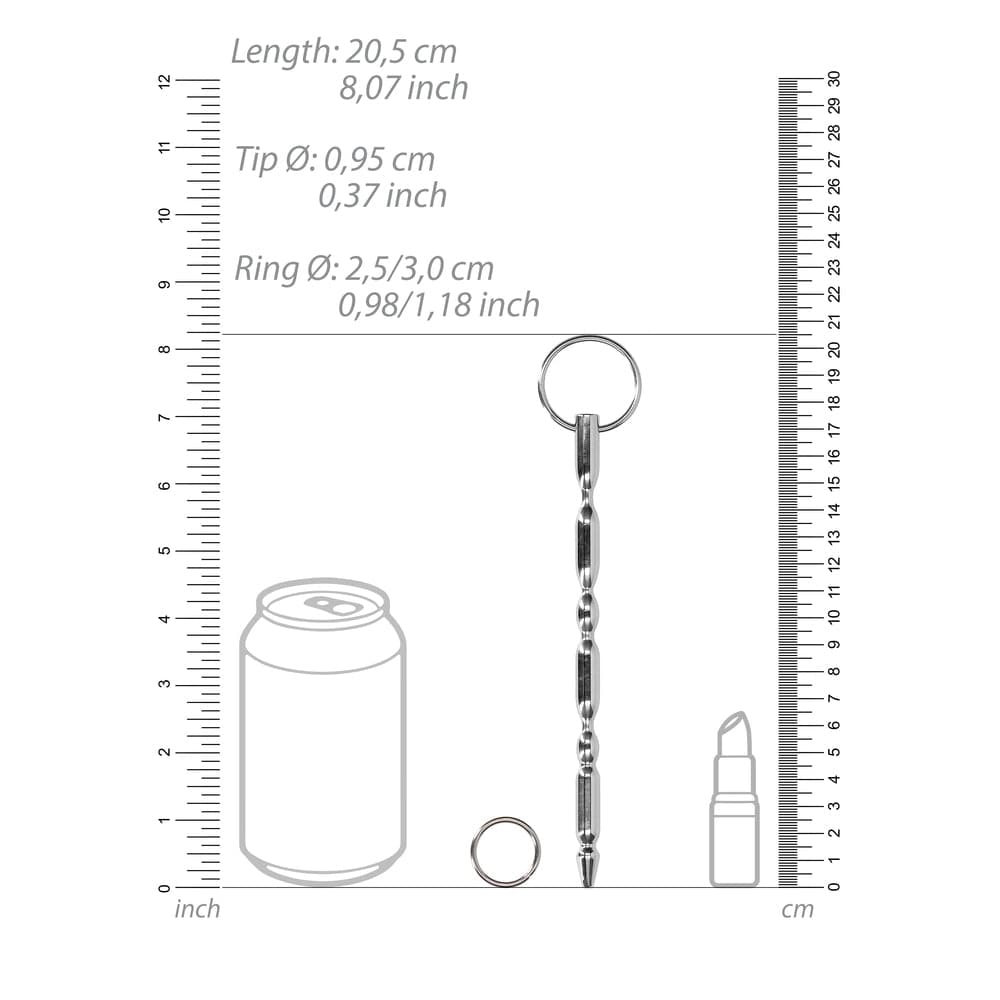 Dilatador de acero con anillo para sonda uretral Ouch