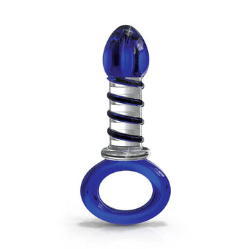 Icicles No.81 Azul Vidro Espremedor Dildo