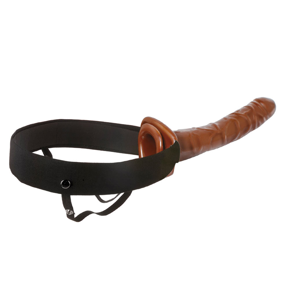 Fetiche Fantasia Série 10 Polegadas Chocolate Dream Hollow Strap-On