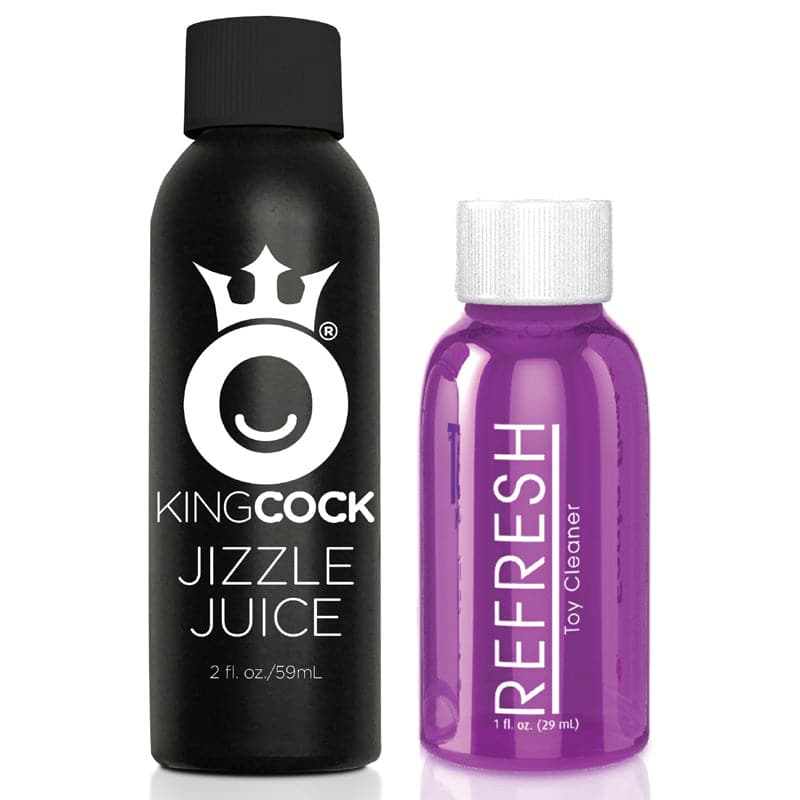 King Cock 9 polegadas esguichando dildo com bolas de carne