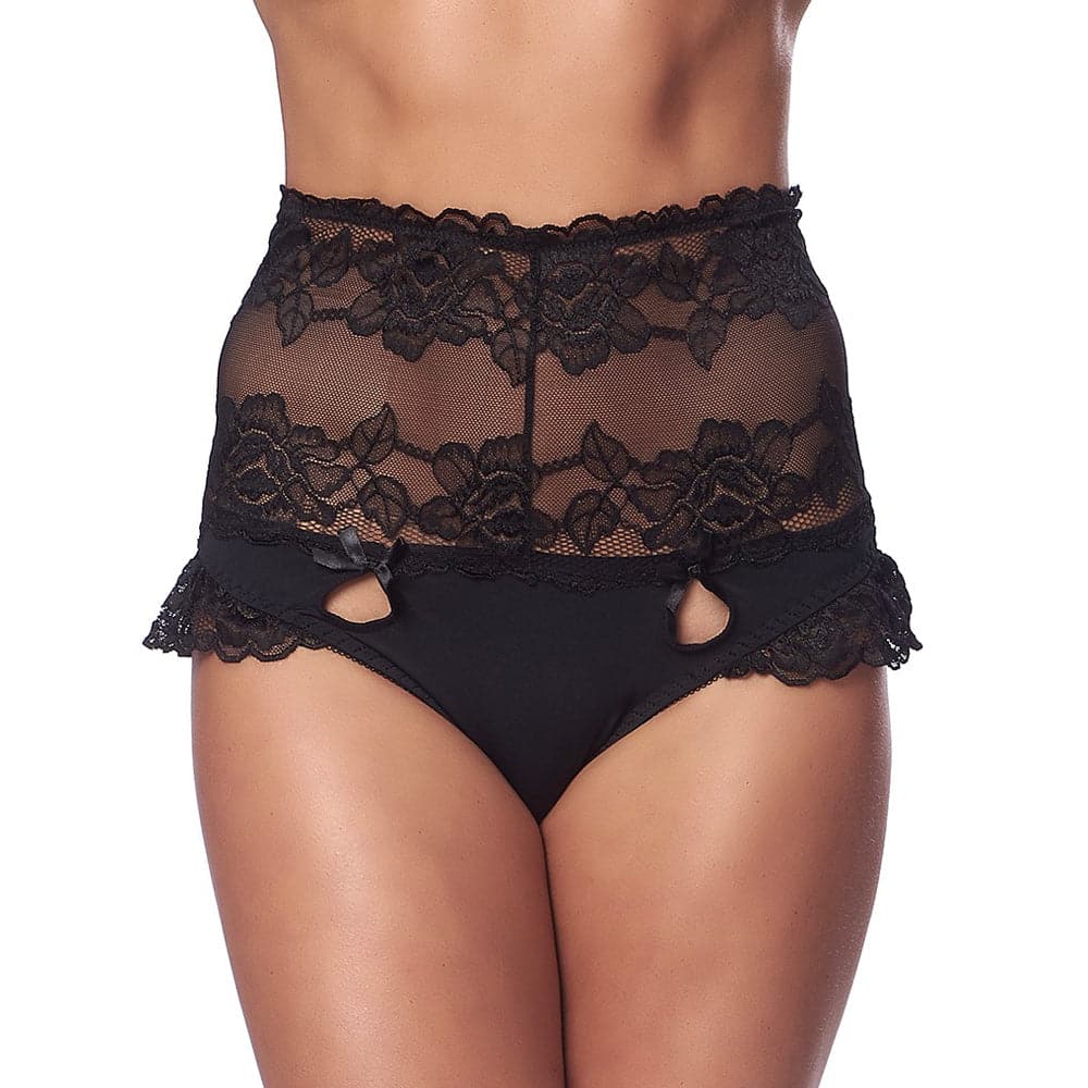 Calcinha preta de cintura alta Perfect Fit Tamanho: L-XL
