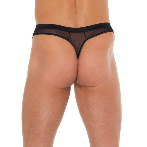 Tanga masculina preta com manga peniana