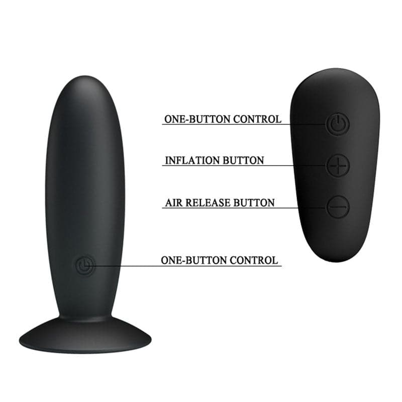 Plug anal vibrador con control remoto Mr Play