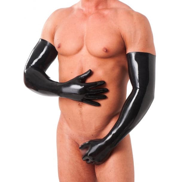 Rubber Secrets Long Gloves Size: Small