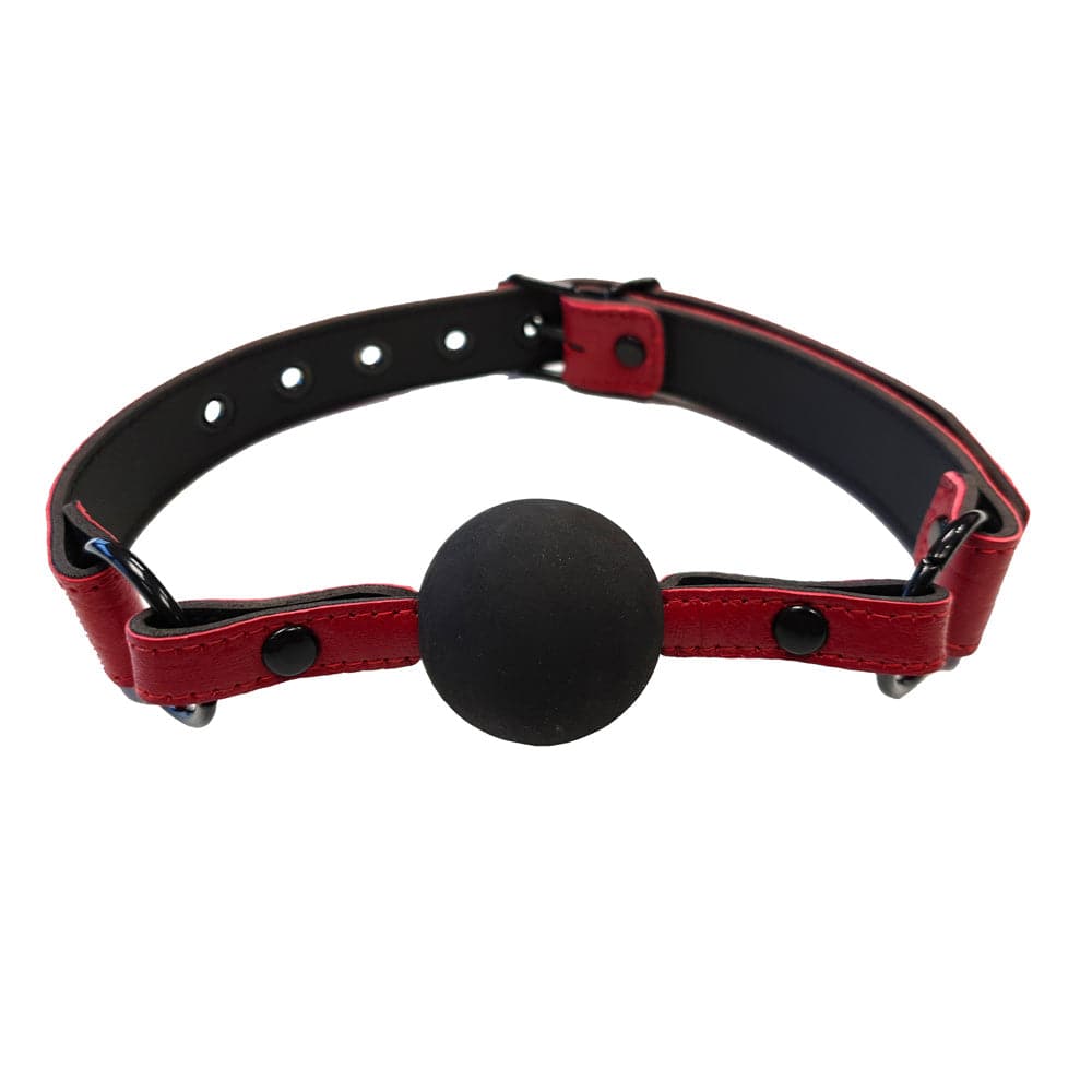 Rouge Garments Couro Croc Print Bola Gag