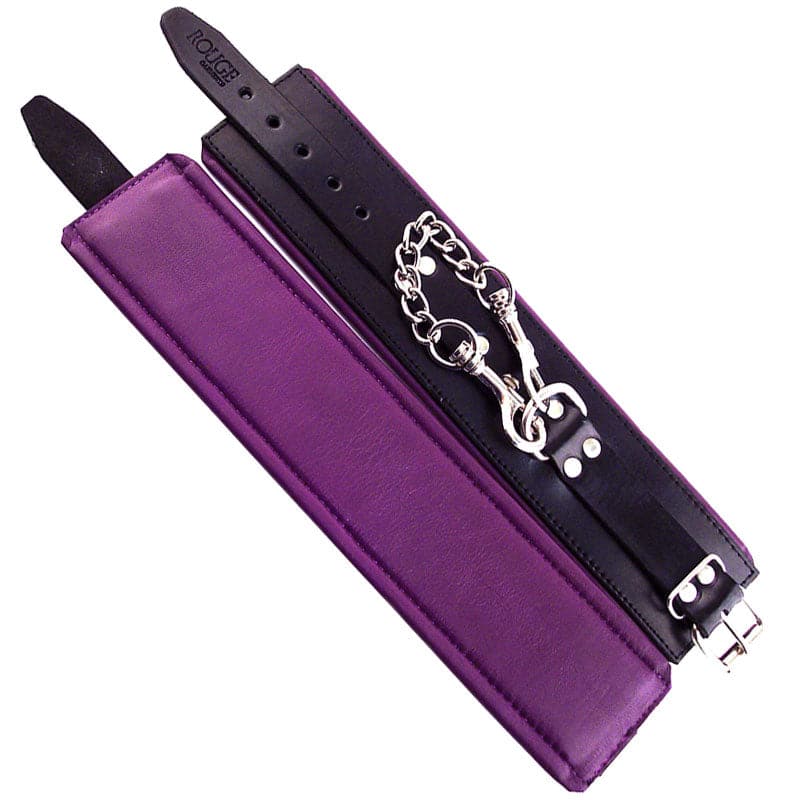 Punhos de pulso Rouge Garments acolchoados com acabamento roxo
