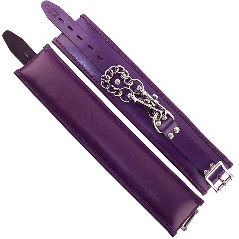 Puños de muñeca acolchados de color morado de Rouge Garments