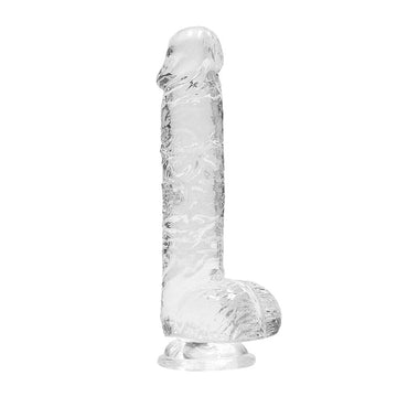 RealRock 6 polegadas transparente realista cristalino dildo