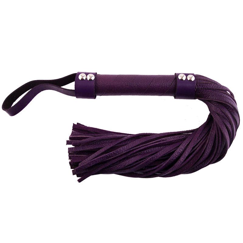 Rouge Garments Flogger de couro roxo
