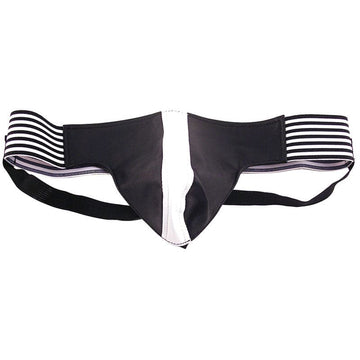 Rouge Garments Jock Preto e Branco Tamanho: X Grande