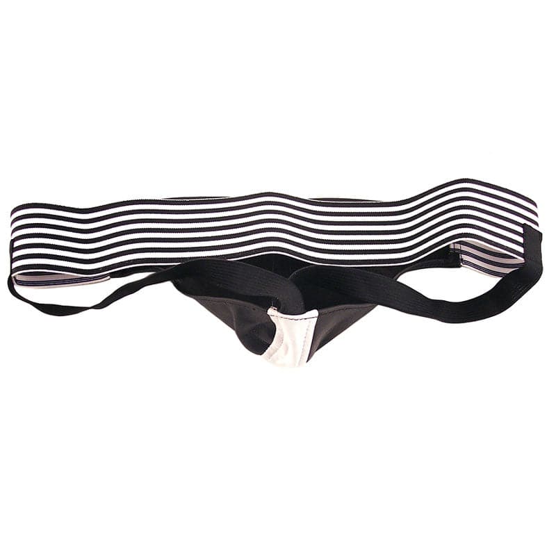 Rouge Garments Jock Preto e Branco Tamanho: X Grande