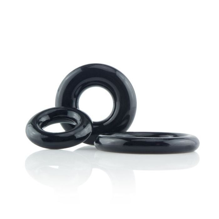 Anillos para el pene Screaming O RingO x3, color negro