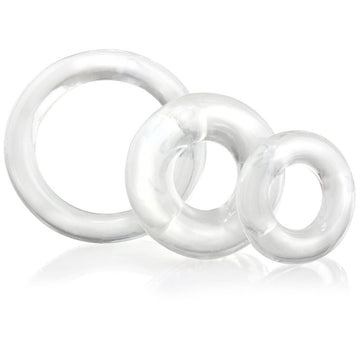 Anillos para el pene transparentes Screaming O RingO x3