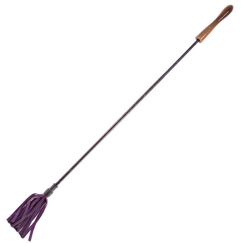 Fusta de montar con mango de madera color morado de Rouge Garments