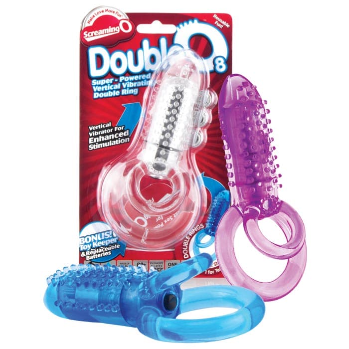 Anillo vibrador para el pene Screaming O Double O 8