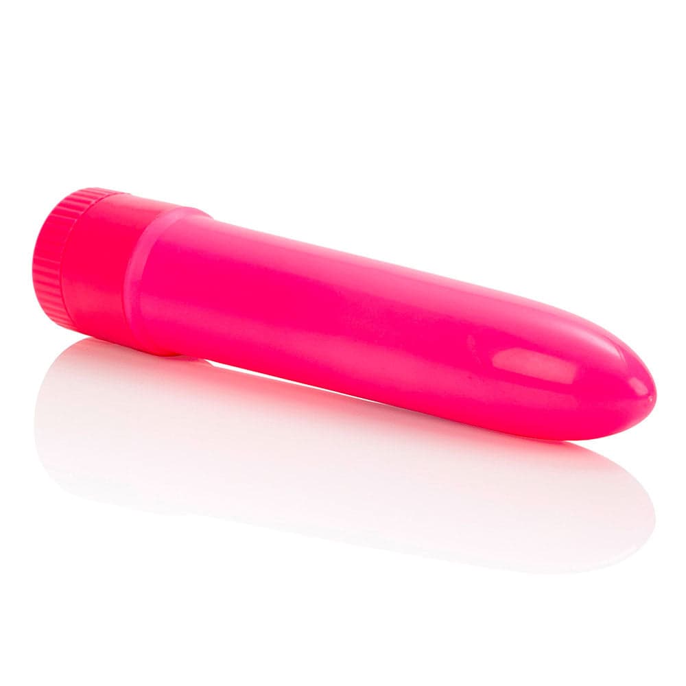 Mini vibrador multivelocidade rosa neon