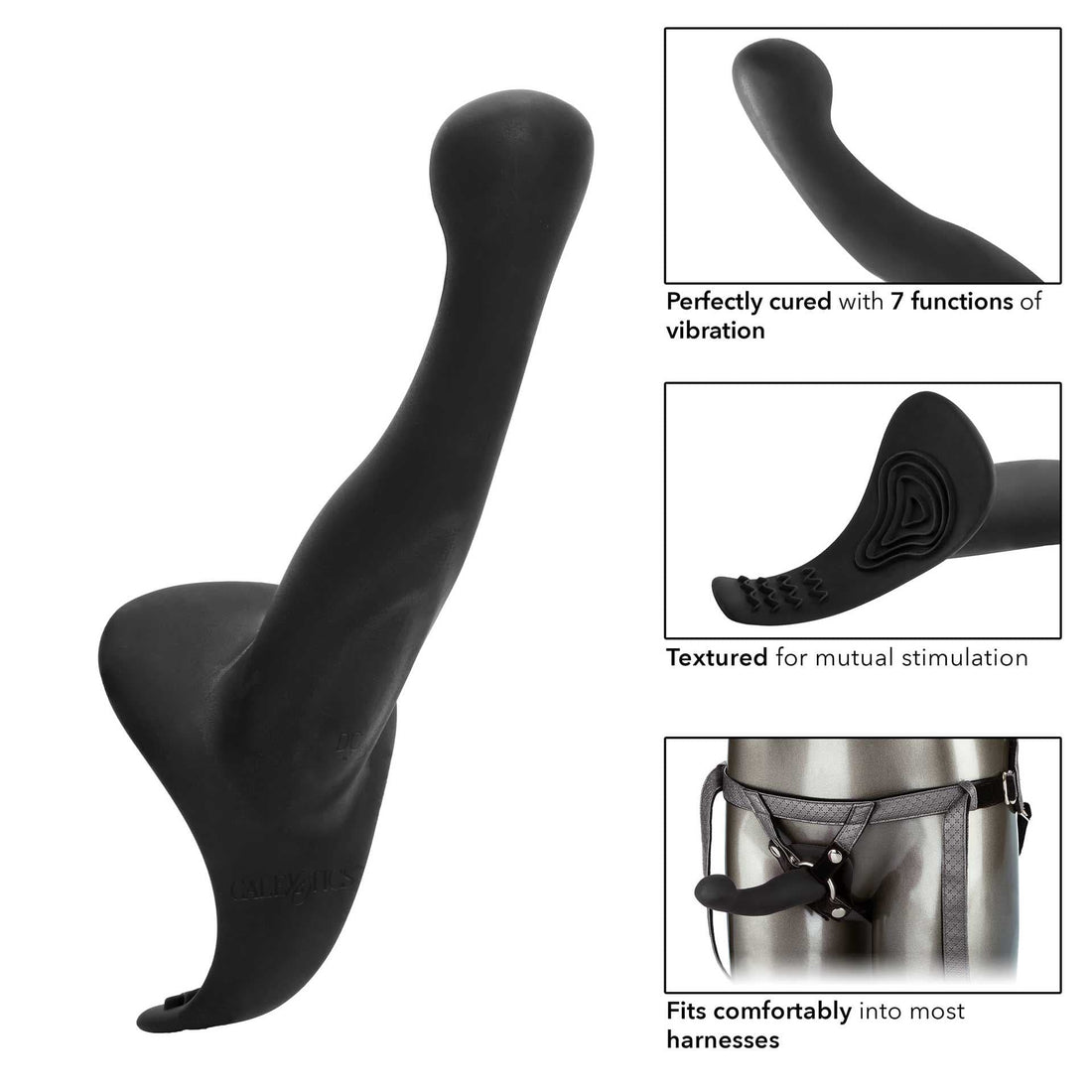 O Royal Vibrating Set Crotchless Strap On Plus Sonda Vibratória