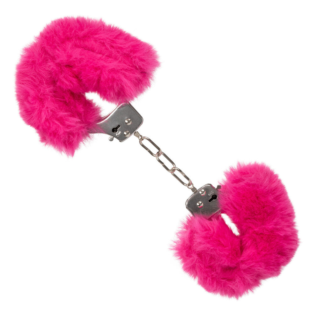 Punhos peludos ultra fofos rosa