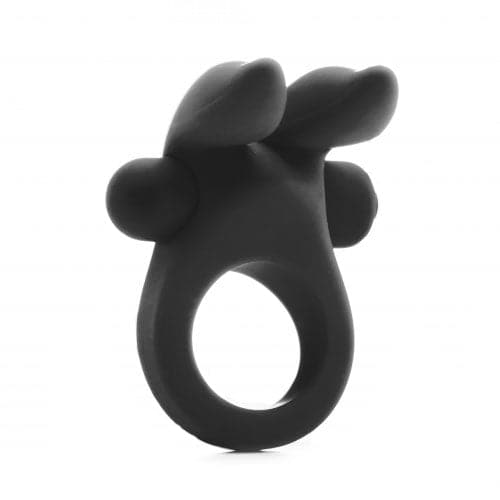 Anillo vibrador para el pene Shots Rabbit, color negro