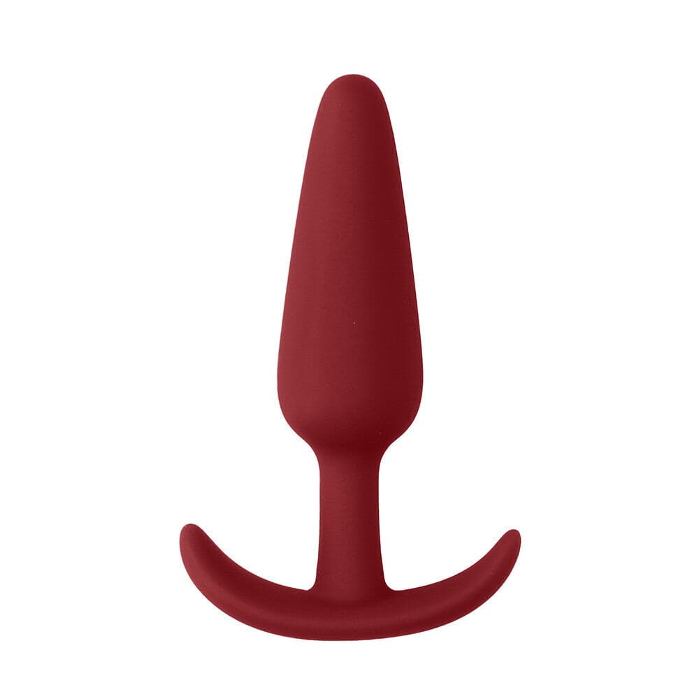 Plug anal fino tamanho iniciante vermelho