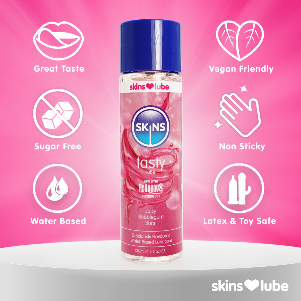 Lubricante a base de agua Skins Juicy Bubblegum Blast 130 ml