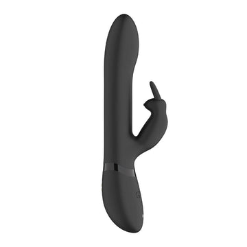 Vibrador de conejo negro Vive Amoris con perlas estimulantes